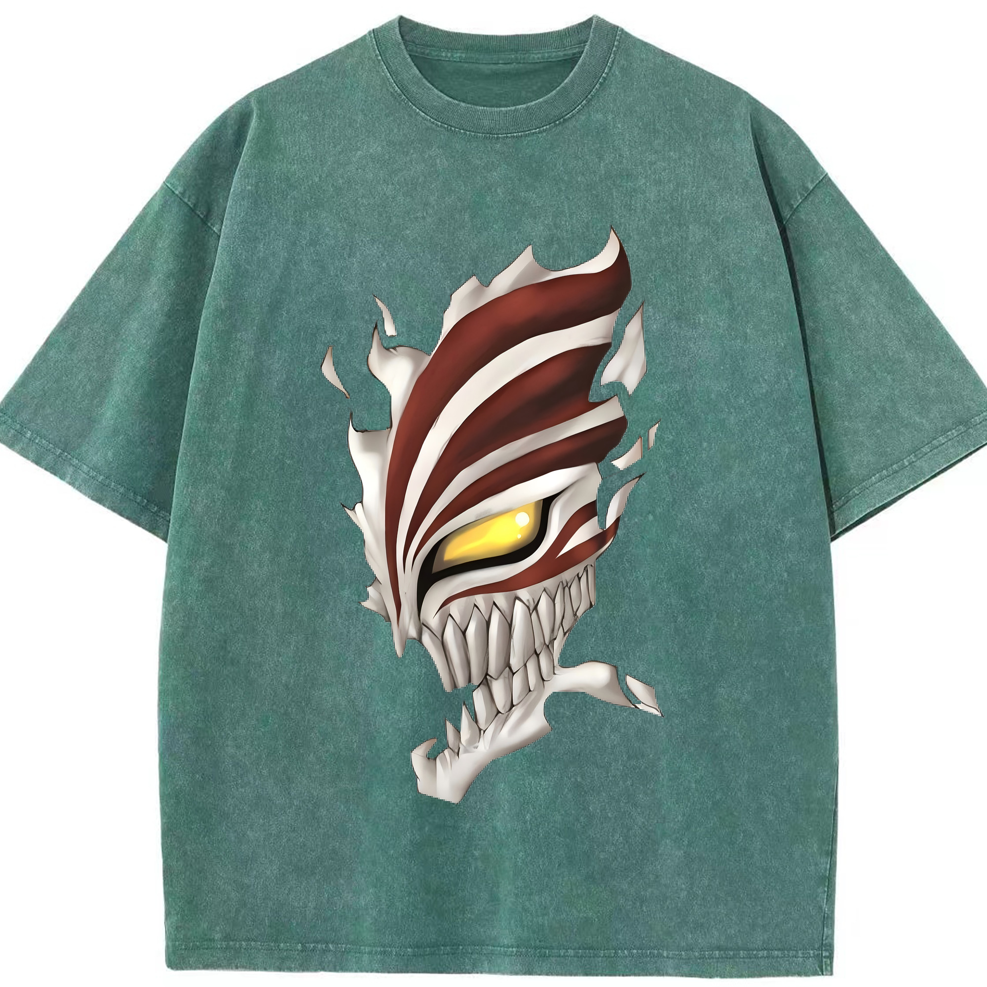 （画像用） ブリーチ 黒崎一護（くろさき いちご）BLEACH Kurosaki Ichigo 綿100% ヴィンテージ風 半袖Tシャツ（フロントプリント）